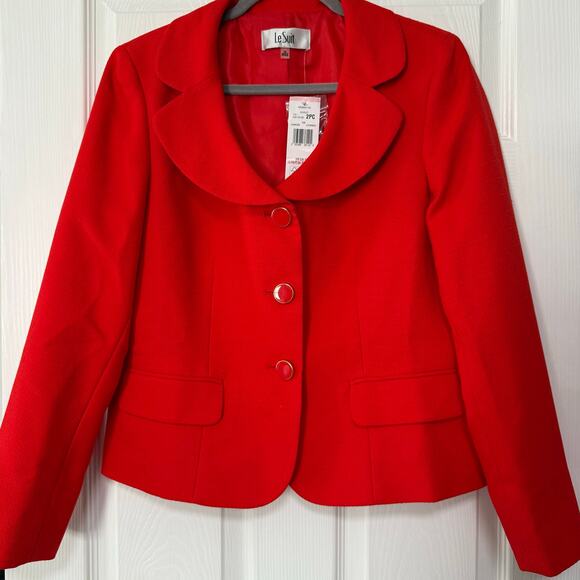 Le Suit New With Tag Scarlet Women's 2 Pcs. Skirt Suit Set Size 10 - Picture 4 of 16